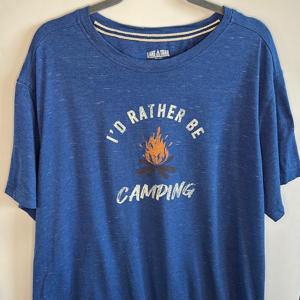 Lake & Trail Blue Graphic Camping Tee